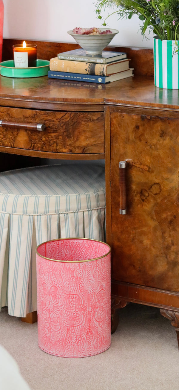 Bright Pink Wastepaper Bin