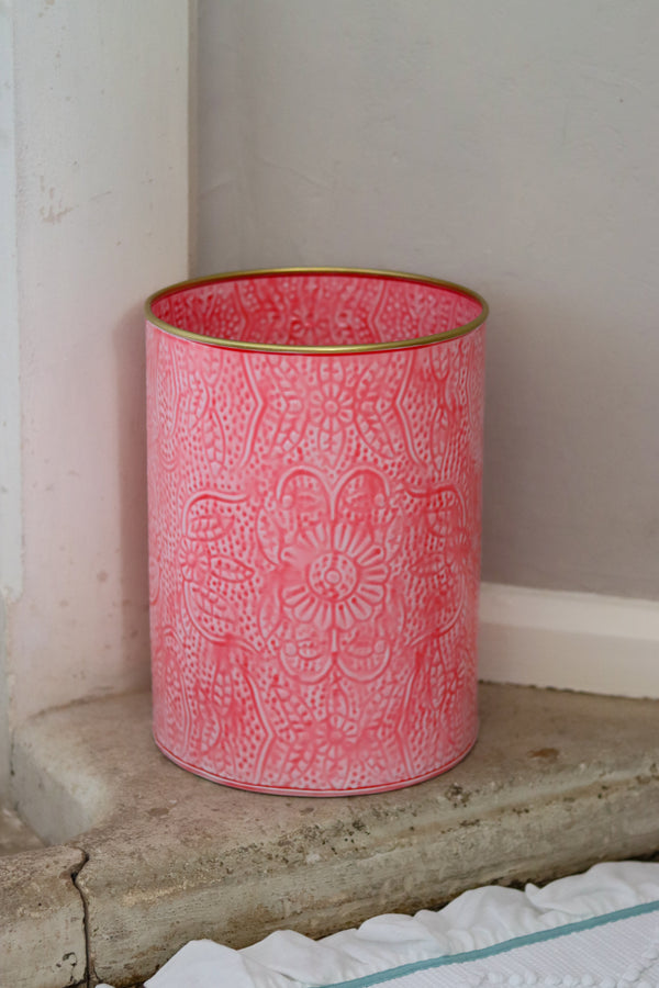 Bright Pink Wastepaper Bin