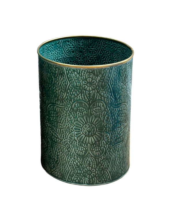 Teal Wastepaper Bin