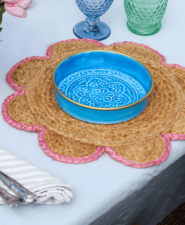 Light Pink Scallop Placemat