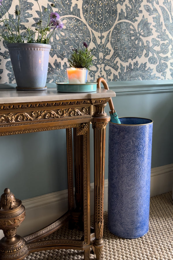 Indigo Umbrella Stand