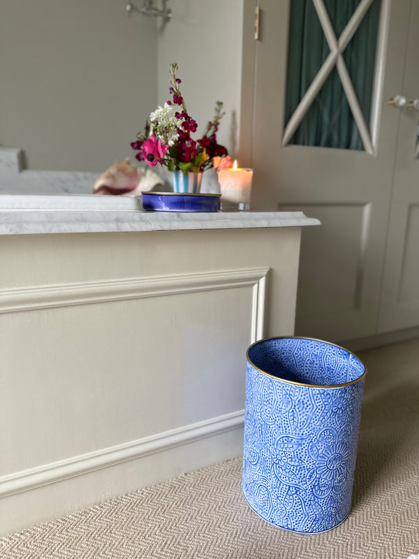 Indigo Wastepaper Bin