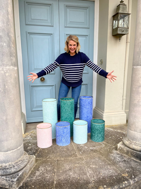 Light Blue Umbrella Stand