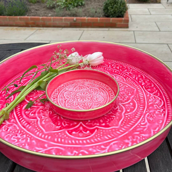 Small Bright Pink Tray