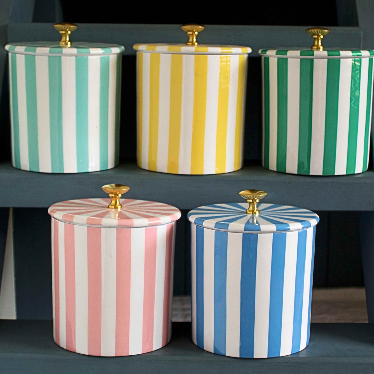 Striped Bat Storage Jar