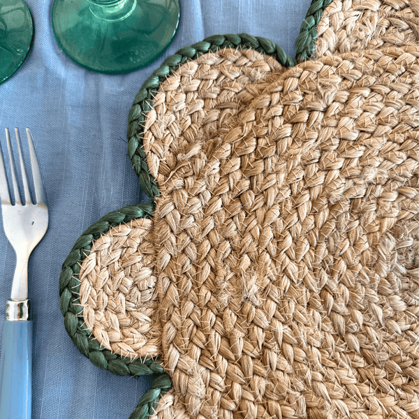 Green Scallop Placemat