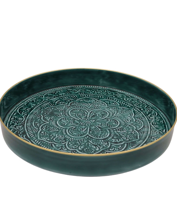 Large Teal Tray