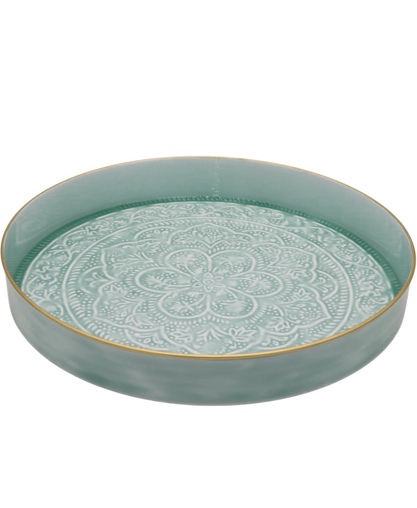 Set of 3 Light Blue Trays