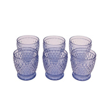 Load image into Gallery viewer, Set of 6 Blue Bobble Water Glasses
