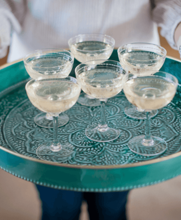 Large Teal Tray
