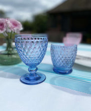 Load image into Gallery viewer, Blue Bobble Water Glass
