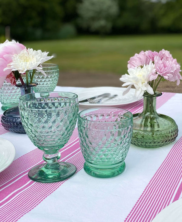 Green Bobble Water Glass