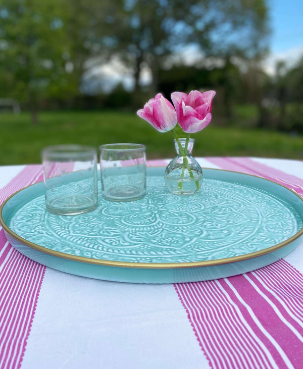 Slim Large Light Blue Tray