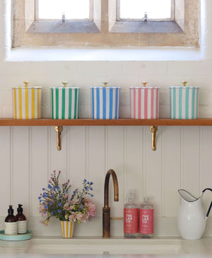 STRIPE STORAGE JARS