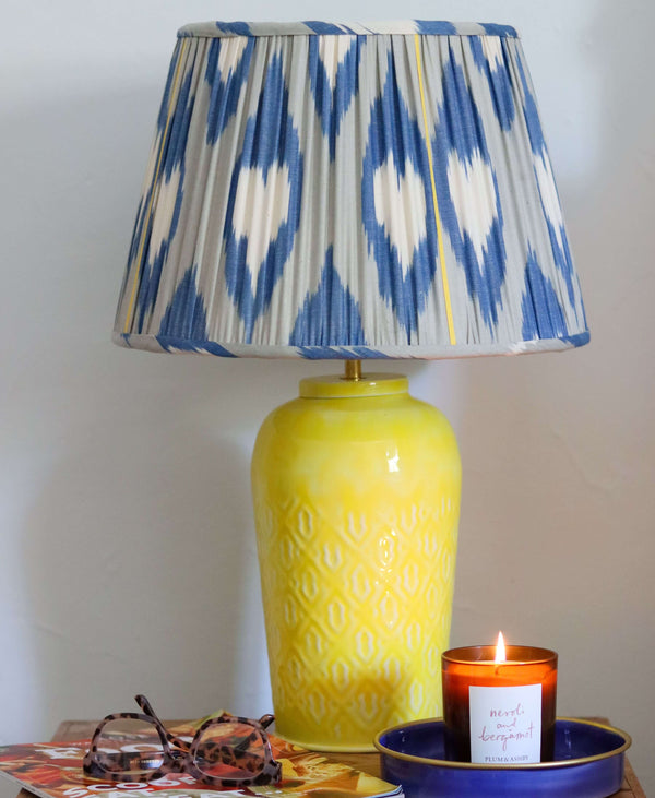 Enamel Embossed Lamp Yellow