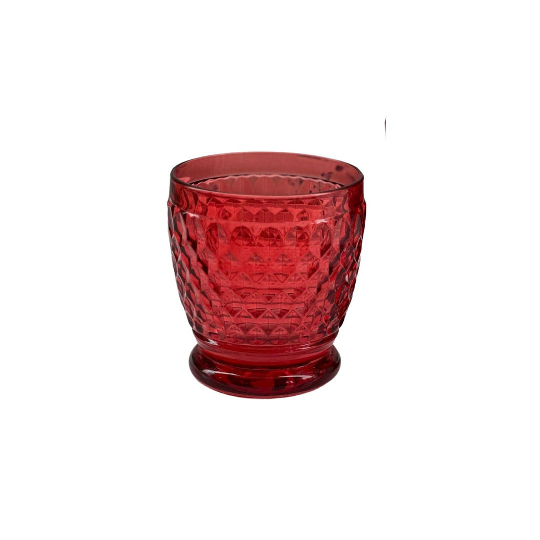 Red Bobble Water Glass