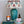 Enamel Embossed Lamp Teal