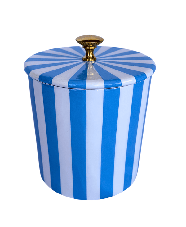 Blue Stripe Storage Jar