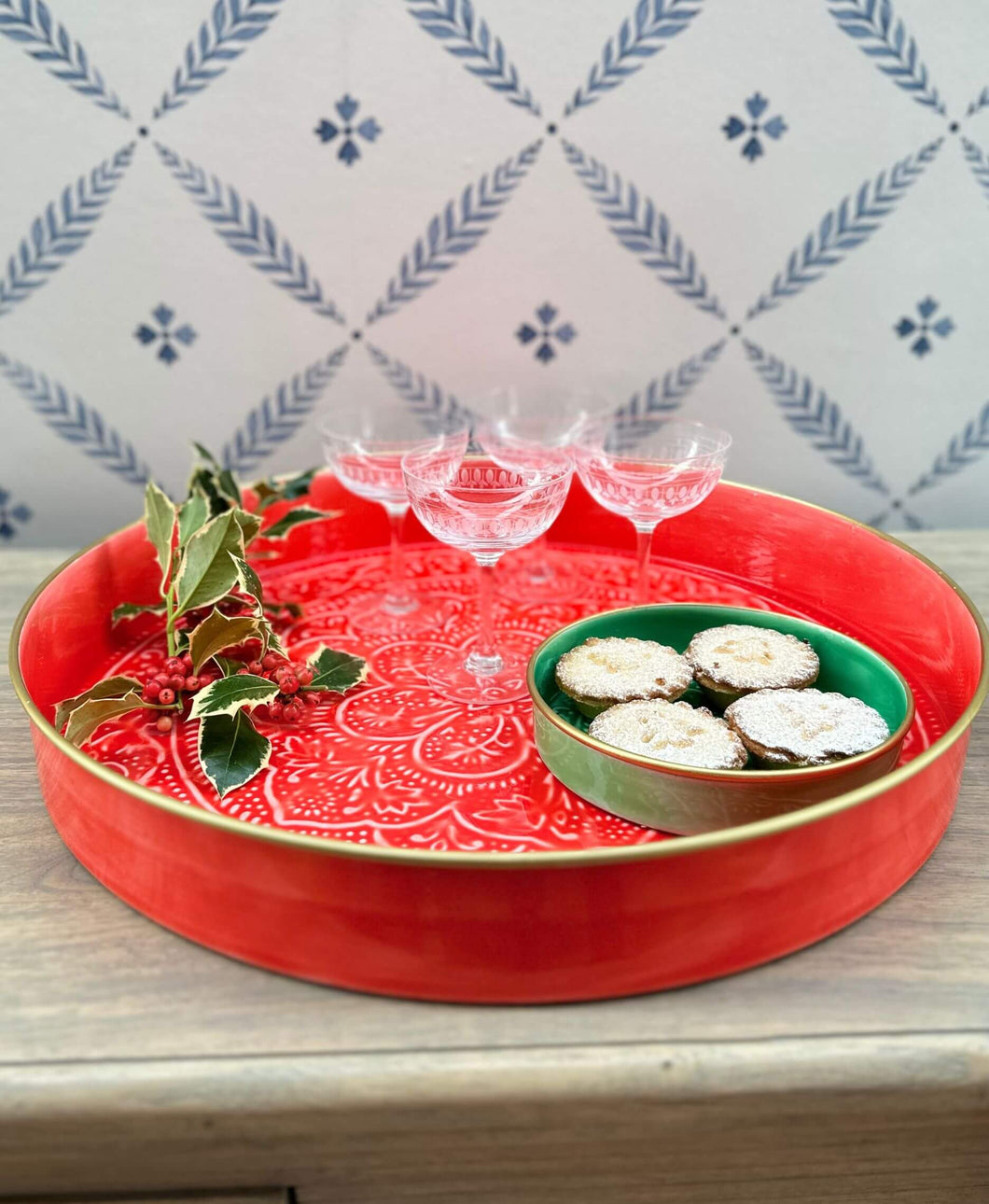 Large Red Tray