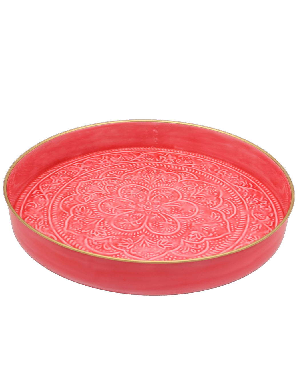 Set of 3 Bright Pink Trays