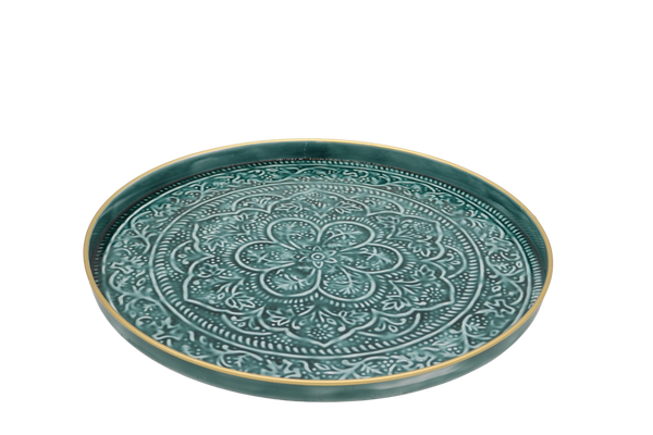 Slim Large Teal Tray