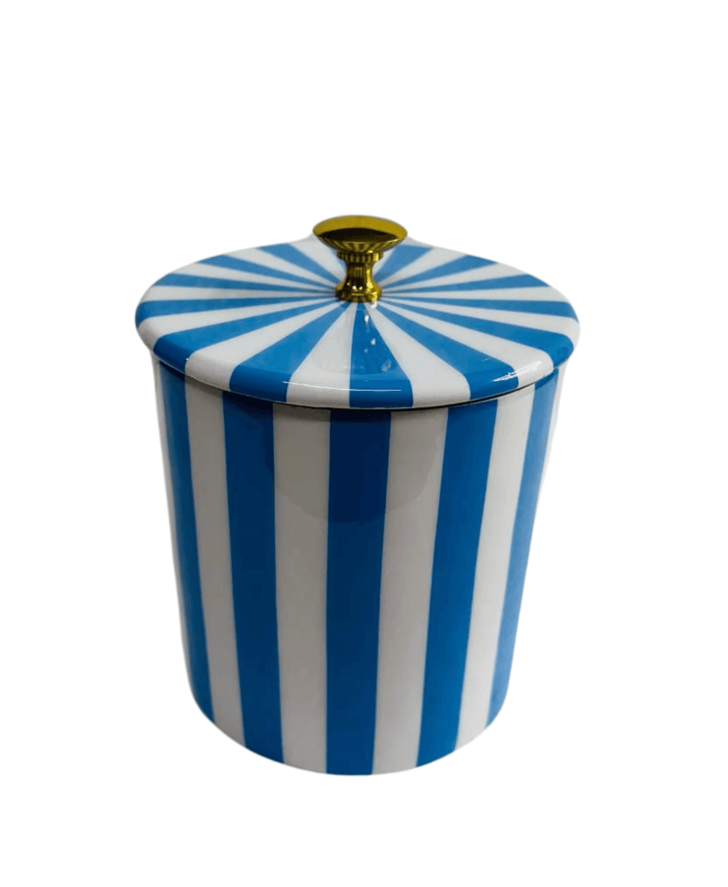 Blue Stripe Storage Jar