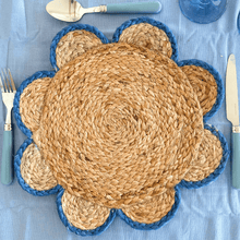 Load image into Gallery viewer, Blue Scallop Placemat

