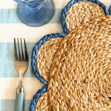 Load image into Gallery viewer, Blue Scallop Placemat
