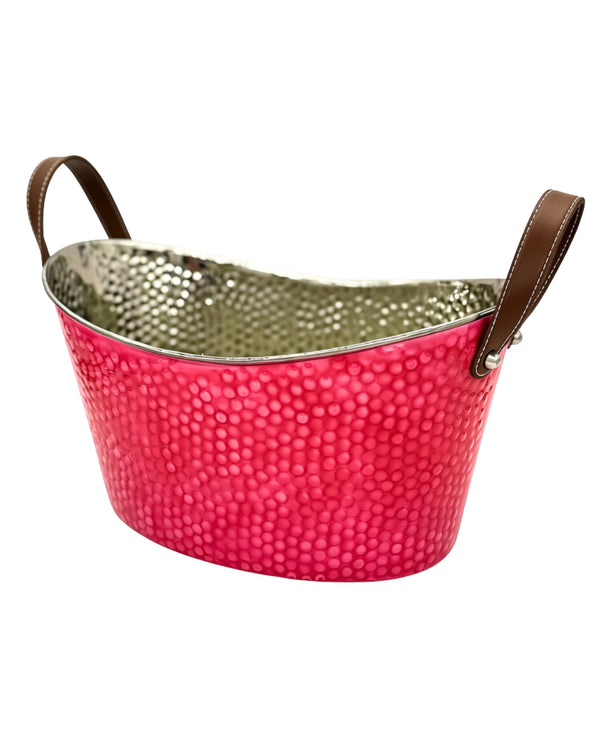 Embossed Champagne Bucket - Hot Pink