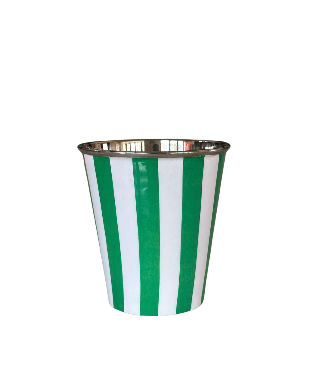 Green Stainless Steel Striped Tumbler