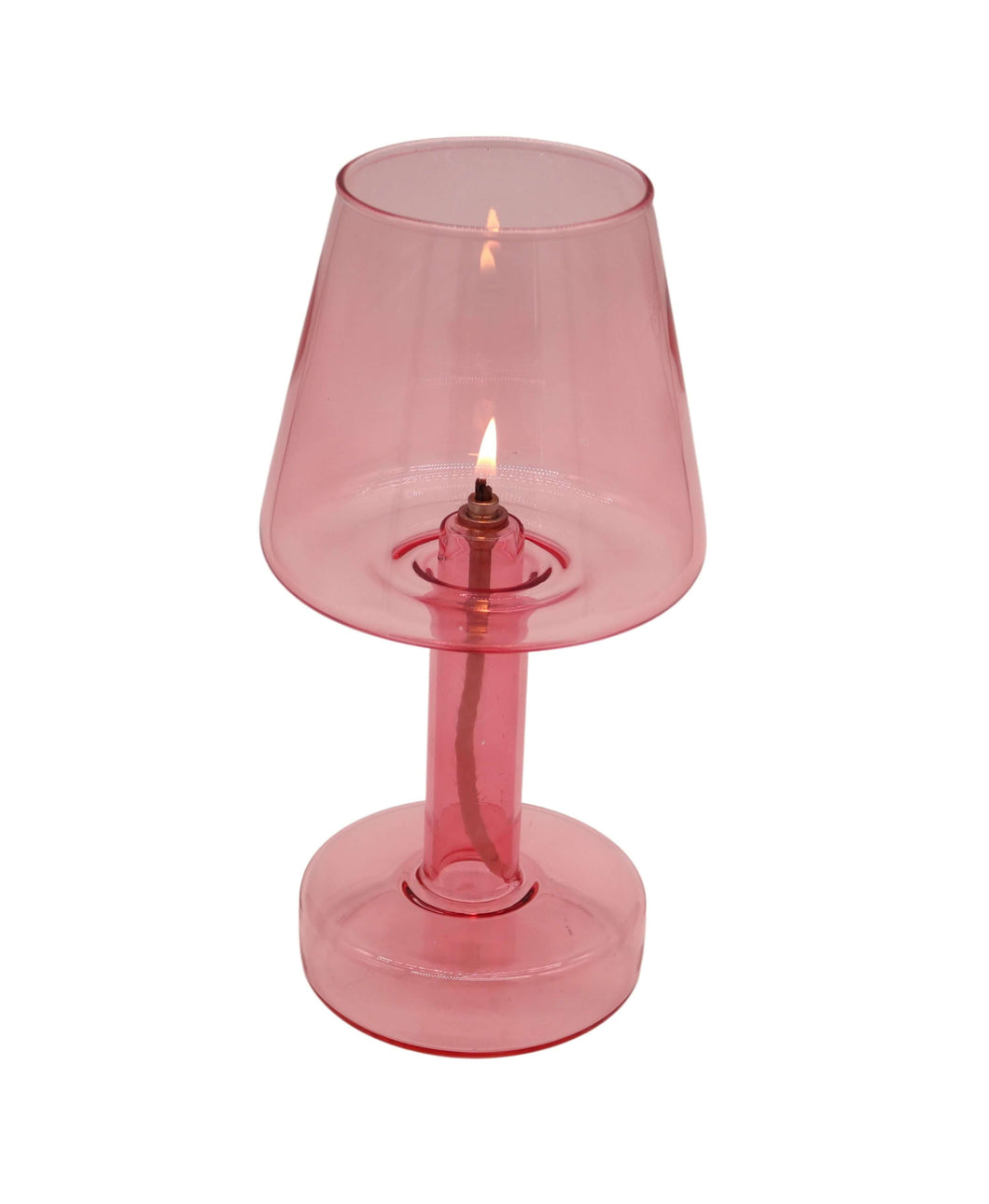 Large Pink Oil Lamp