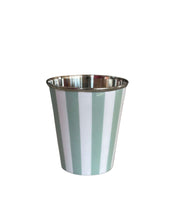 Load image into Gallery viewer, Mint Stainless Steel Striped Tumbler
