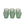 Green Bobble Water Glass