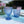 Blue Bobble Water Glass