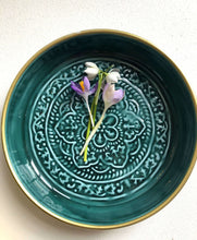 Load image into Gallery viewer, Small Enamel Teal Tray

